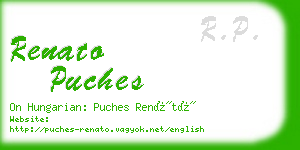 renato puches business card